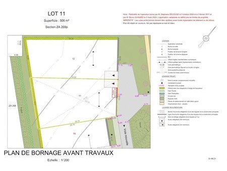 vente terrain 505 m²