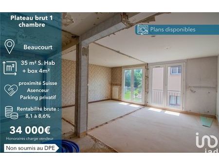 vente appartement 2 pièces 35 m² beaucourt (90500)