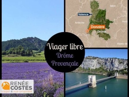 viager libre - f64 ans - donzere (26290)