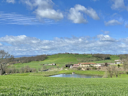 grande ferme authentique en 'u' avec chapi et grange