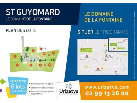 vente terrain à saint-guyomard (56460) : à vendre / saint-guyomard