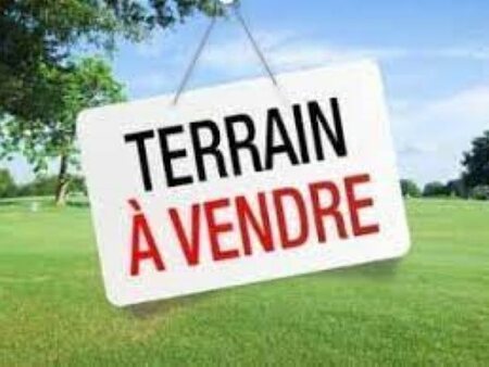 vente terrain 450 m²