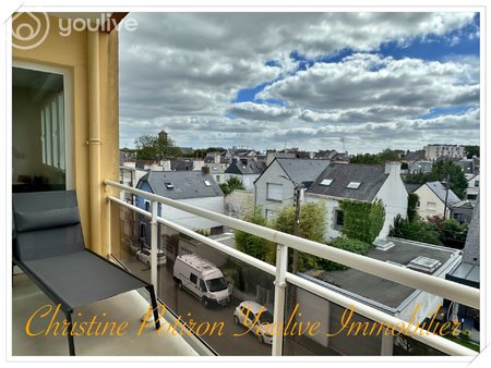 centre ville lorient quartier merville  appartement  t4  balcon 3eme étage  88m2