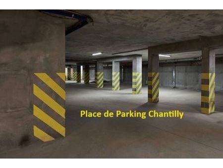 place de parking sécurisé près de la gare de chantilly