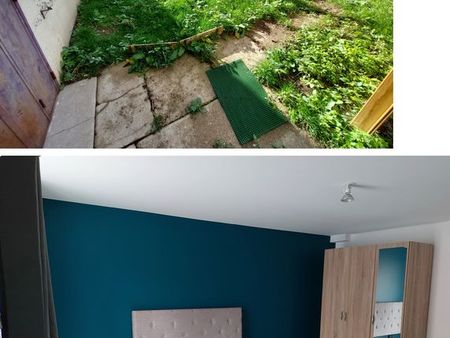 t2 meublé 46 m² avec jardin 40 m² (frais d'agence)