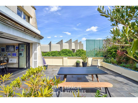 duplex avec terrasse signé par l'architecte henri pottier au coeur du quartier des princes