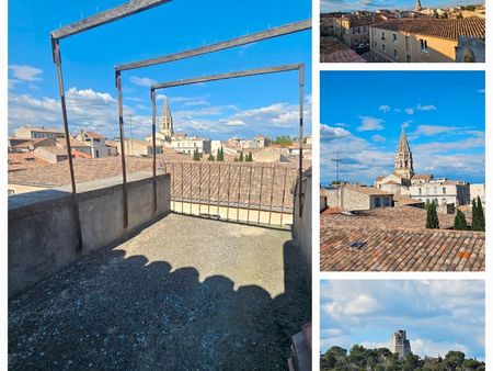 enssemble de 2 appartements t3 -- centre ville / écusson de nîmes (arènes et victor hugo)