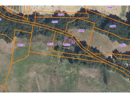 terrain avec ruine cadastrée