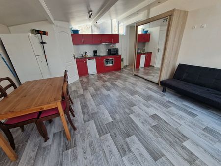 beau studio meuble facon loft avec terrasse