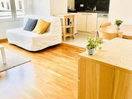 100m gare thionville à pied - appartement f2 meublé