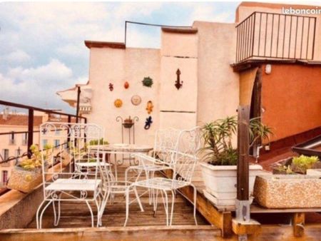 particulier/particulier perpignan république t2 loft 53m2 + terrasse plein sud