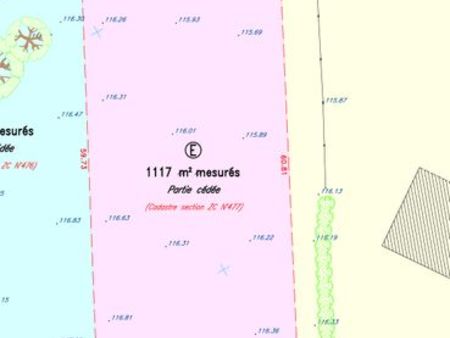 terrain 1117m2 voulx