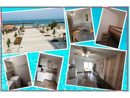 studio cabine de 28m2 avec place de parking au cap d'agde