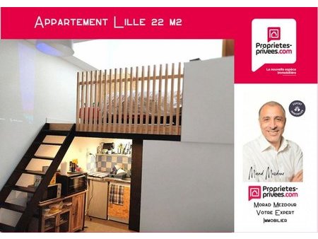 en vente appartement 22 m² – 89 990 € |lille