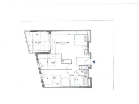 vente appartement 3 pièces 62.48 m²
