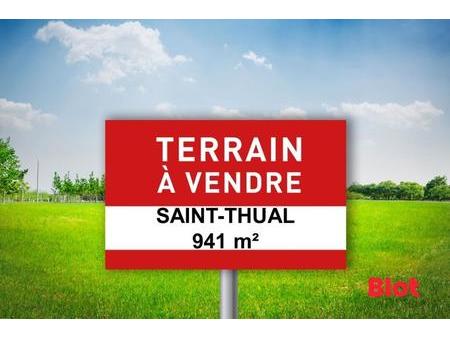 vente terrain à saint-thual (35190) : à vendre / 941m² saint-thual