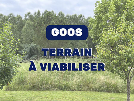 vente terrain 900m2 goos 40180 - 66000 € - surface privée