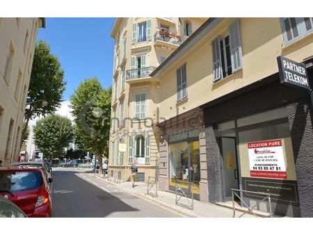 location commerce 1 pièce 21 m² nice (06000)