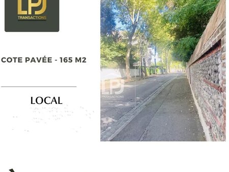 local professionnel ou commercial coeur côté pavée 165m2