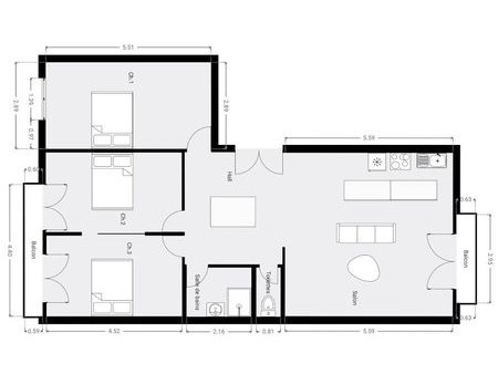 vente appartement 4/5 pièces 89 m²