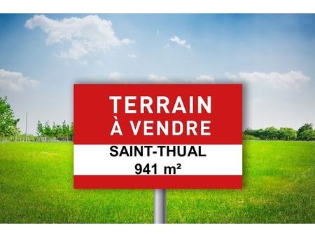 vente terrain 941 m²