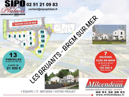 vente maison à brem-sur-mer (85470) : à vendre / 65m² brem-sur-mer