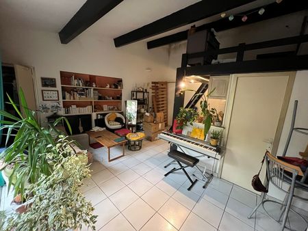 studio mezzanine 24m2 avec terrasse - saint eloi - fac des lettres