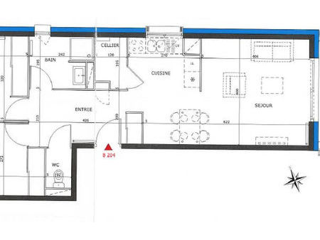 location appartement 3 pièces 63 m² pau (64000)