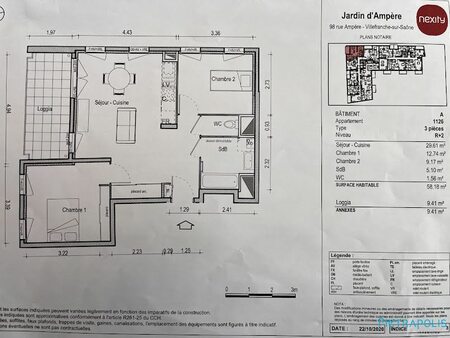 location appartement 3 pièces 69 m²