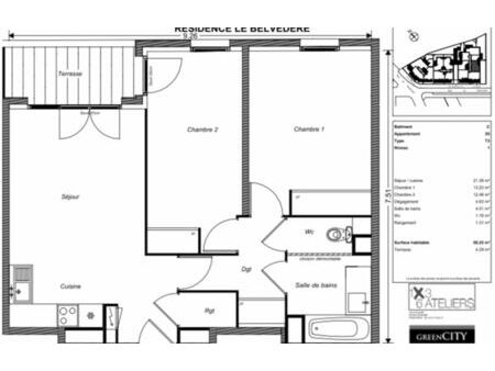 location appartement 3 pièces 59 m² champigny-sur-marne (94500)