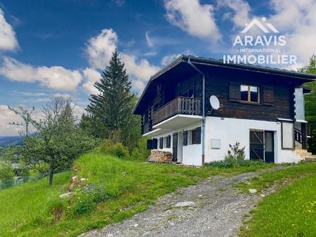 chalet individuel 115m2 avec magnifique vue sur la vallée