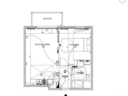 appartement f2 à vendre - 2 pièces - 41 60 m2 - cormeilles en parisis - 95 - ile-de-france