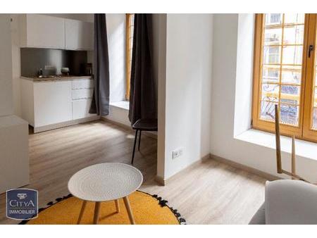 location appartement riom (63200) 1 pièce 17.2m²  390€