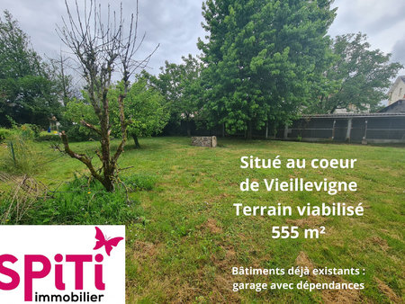 a vendre - vieillevigne - terrain viabilise 555 m2 environ