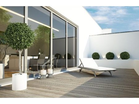 duplex derniers etages 4 pieces avec double terrasse en centre v