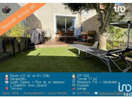 vente maison 3 pièces de 68 m² à marguerittes (30320)