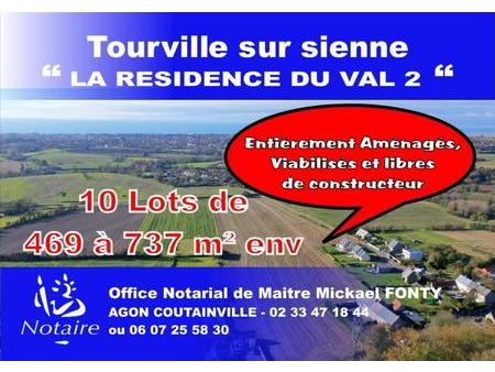 vente terrain à tourville-sur-sienne (50200) : à vendre / tourville-sur-sienne