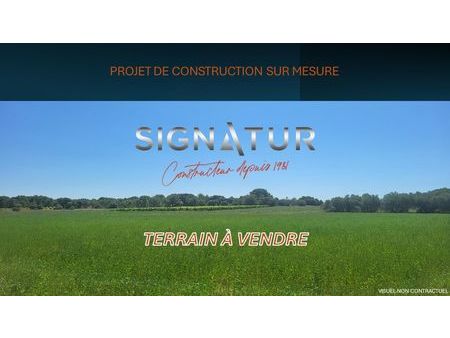 terrain + projet de construction