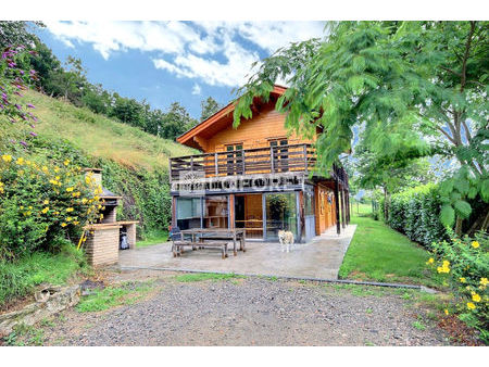 chalet en bois 119 m² habitable sur un terrain de 12790 m²