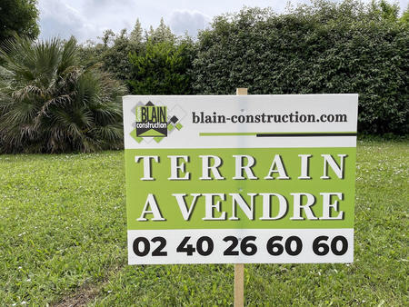 vente terrain à saint-nazaire immaculée  villeneuve  québrais  landettes (44600) : à vendr