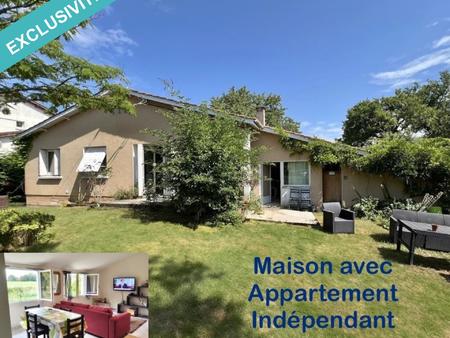 maison avec jardin clos et appartement independant