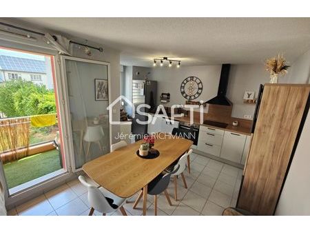 vente appartement 2 pièces 46 m² riedisheim (68400)