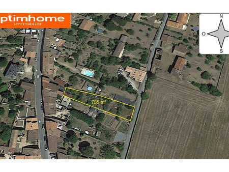 vente terrain 785 m² sanxay (86600)