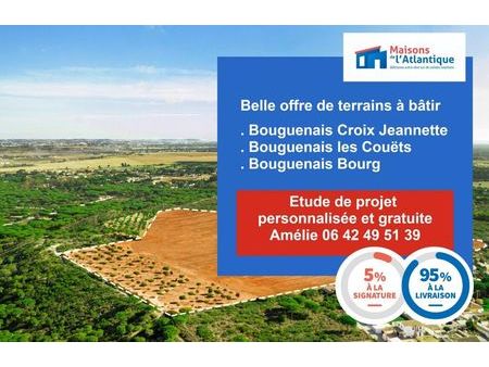 terrain 400 m² bouguenais