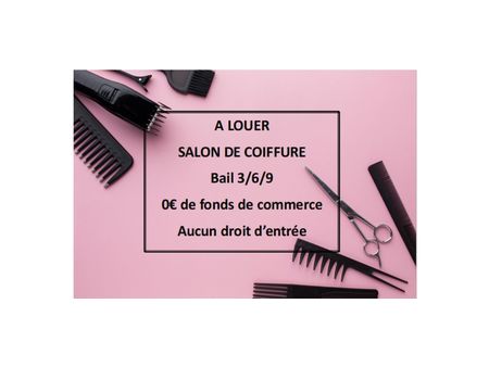 a louer salon de coiffure ==> sans fonds de commerce