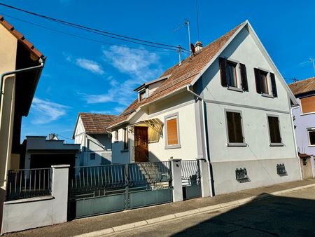 gerstheim - maison avec dépendance + terrain piscinable