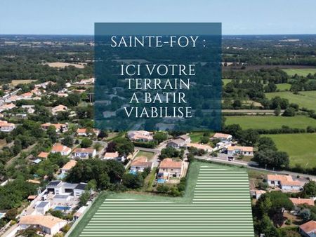 votre terrain à bâtir viabilisé à sainte-foy : l’orée des sables