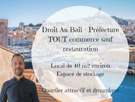 vente droit au bail de 40 m² à marseille (13006)