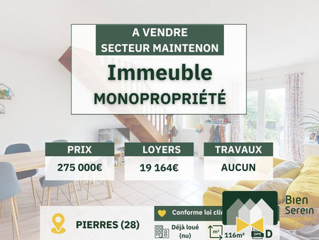 2 logements à pierres en monopropriété