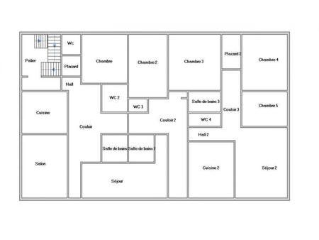 propriété divisée en plusieurs appartements